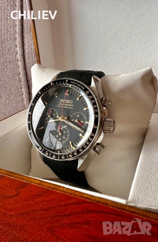 SEIKO Speedmaster Black mod, снимка 4 - Мъжки - 54608968