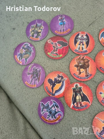 Ретро Колекция Yu-Gi-Oh! и Pokémon Tazos (2002-2006) – Matutano/Чипс, снимка 2 - Антикварни и старинни предмети - 54312736