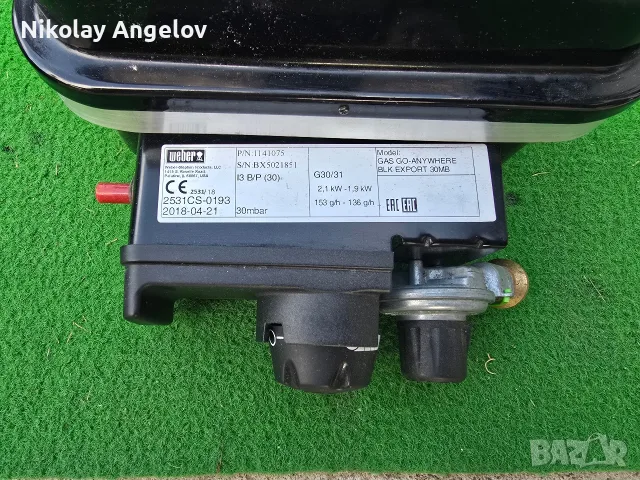 Газово преносимо барбекю Weber Go-Anywhere, снимка 3 - Барбекюта - 55439448