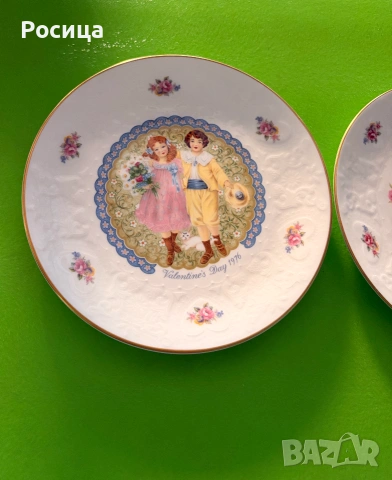 Колекционерски чинии за Свети Валентин на Royal Doulton, снимка 2 - Колекции - 54958460