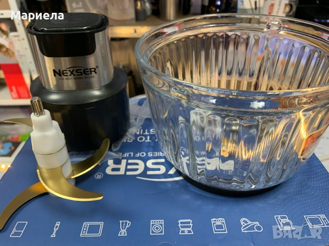 Чопър 2,5 литра / Голям мощен чопър + мини чопър 400W, снимка 11 - Чопъри и пасатори - 55260449