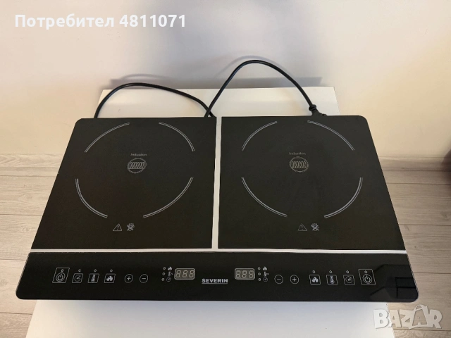 Двоен индукционен котлон Severin (DK 1031) 3400W, снимка 4 - Котлони - 54358561