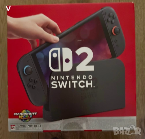 Чисто нов комплект Nintendo switch 2+Mario kart world+Donkey kong bananza+калъф, снимка 4 - Nintendo конзоли - 54481150