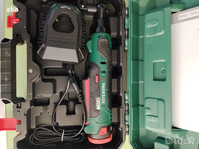 Акумулаторна тресчотка PARKSIDE модел: 12 V PAR 12 В1-3Г.Гаранция ново, снимка 6 - Други инструменти - 54825921