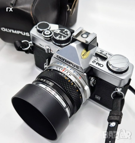 Olympus OM-2 с обектив F.Zuiko 50mm f1.8 , 135mm, 28mm, снимка 2 - Фотоапарати - 54733449