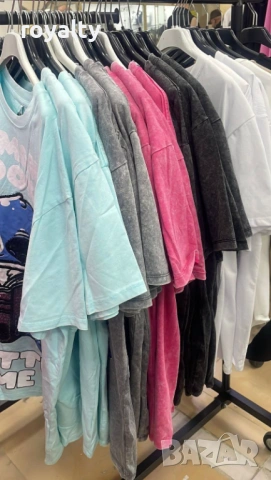 Дамски Тениски Варен Памук Различни Цветове , снимка 3 - Тениски - 54069565