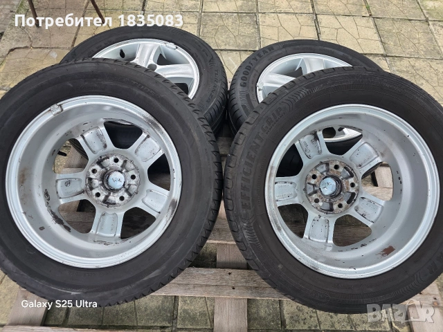 Лети джанти 15ки 5х114.3 Hyundai + летни гуми 185/65/15, снимка 8 - Гуми и джанти - 55289196
