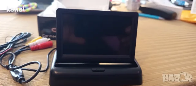 Монитор Color TFT-LCD Car Vision, MM-01, 4.3” сгъваем, 2 видео входа, Резолюция 480 x 272, снимка 6 - Аксесоари и консумативи - 55586416