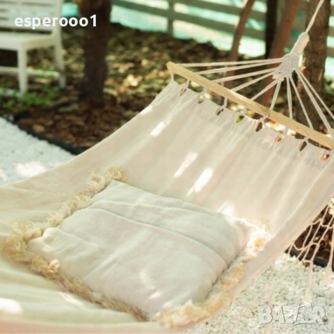 Хамак - Бохо стил, снимка 3 - Градински мебели, декорация  - 54111506