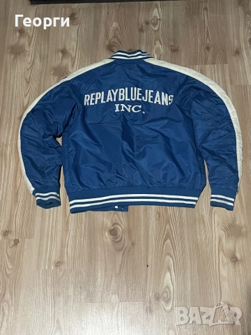 Replay Bomber Varsity Яке, снимка 2 - Якета - 54655304