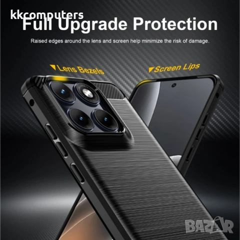 Карбонов TPU Калъф за Motorola Edge 70 Fusion+ 5G / Fusion 5G - Четкана текстура, Антиотпечатък, 3 ц, снимка 5 - Калъфи, кейсове - 54124791
