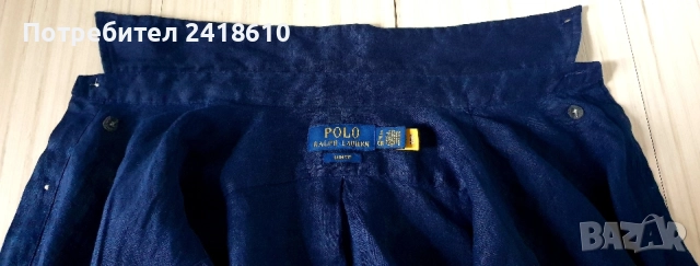 POLO Ralph Lauren Len/ Лен Slim Fit Mens Size S НОВО! ОРИГИНАЛ! Мъжка Ленена Риза., снимка 8 - Ризи - 54873947