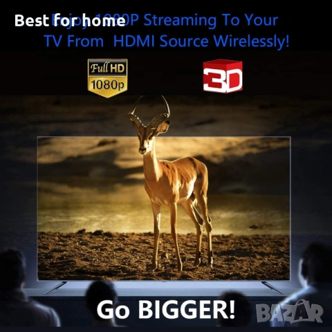 Безжичен HDMI предавател, снимка 4 - Друга електроника - 54935131