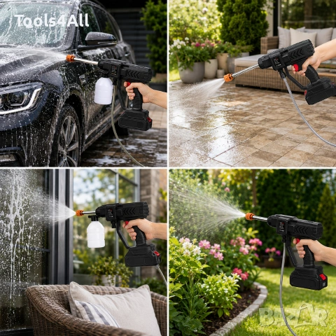 Акумулаторна водоструйка WerkBull 30 бара с 2 батерии и куфар