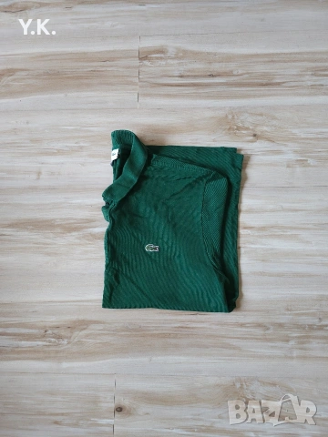 Оригинална мъжка тениска с яка Lacoste, снимка 4 - Тениски - 50791556