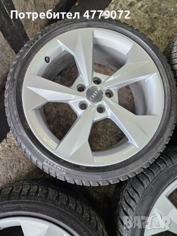 Оригинални джанти за Audi със зимни гуми 225 40 18, снимка 4 - Гуми и джанти - 53993370