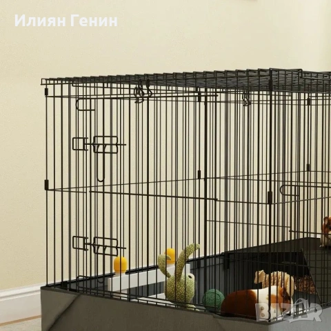 PawHut 2-в-1 клетка за джудже хамстер, снимка 3 - За гризачи - 54815436