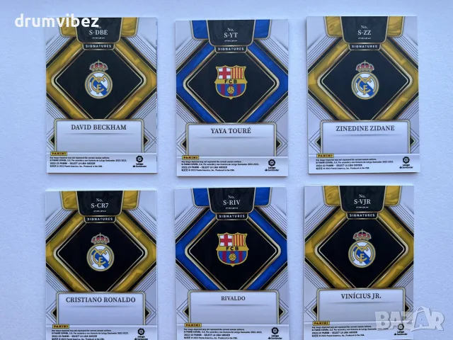 6 Panini Select Prizm La Liga Soccer Signatures Cards, снимка 8 - Колекции - 55577217