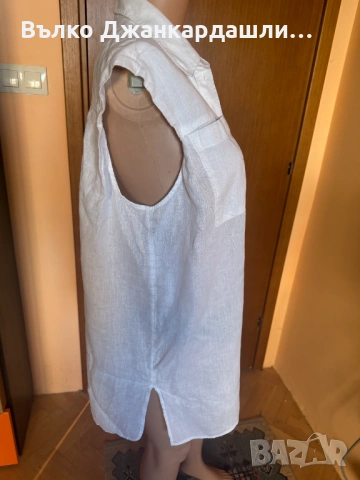 Ленени туники H&M черна и бяла, размер XS/S, снимка 9 - Туники - 54905297
