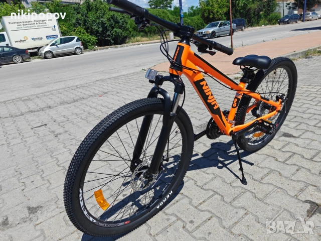 BG Алуминиев велосипед 26" NINJA оранж, снимка 6 - Велосипеди - 54864349