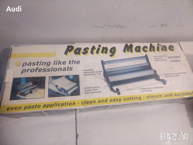Pasting Mashine Чисто нова ръчна машина за лепене/залепяне/облепяне на тапети Made in Germany, снимка 3 - Други инструменти - 54628329