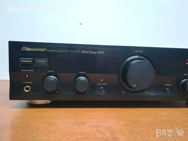 Pioneer A-109 в чудесно състояние. Изпращам видео. , снимка 3 - Ресийвъри, усилватели, смесителни пултове - 55042156