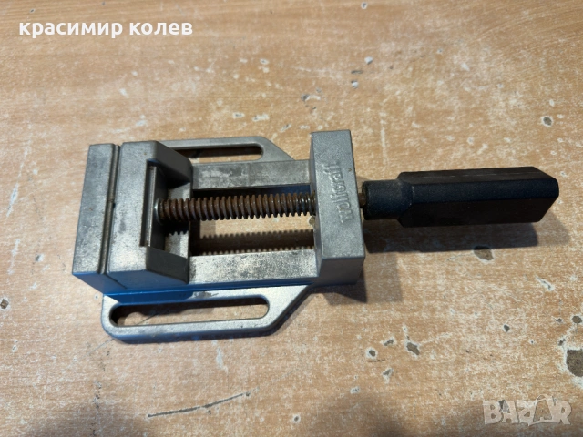 немско алуминиево менгеме за бормашина "Wolfcraft", снимка 2 - Менгемета - 54753004
