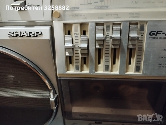 Радио касетофон SHARP GF-575, снимка 14 - Радиокасетофони, транзистори - 54602860
