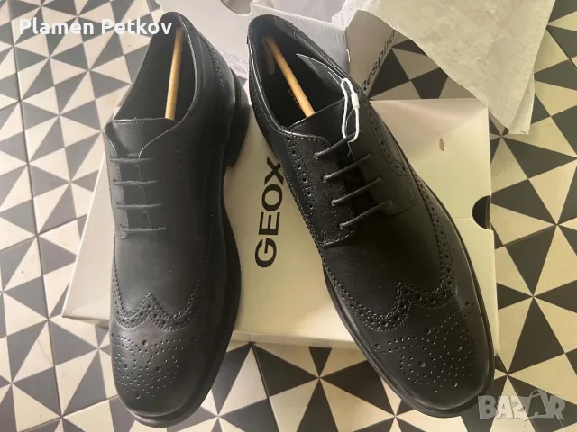 GEOX италиански кожени обувки "Oxford style", снимка 8 - Официални обувки - 55428778