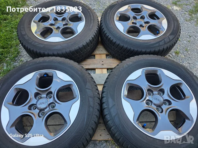 Лети джанти 16ки 5х110 Jeep + зимни гуми 215/65/16 Falken, снимка 3 - Гуми и джанти - 55424710