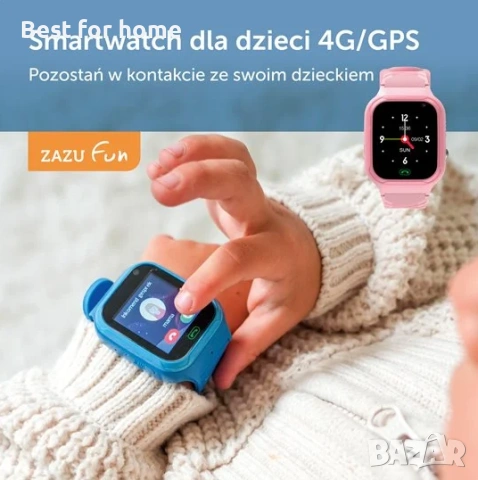 Детски смарт часовник Zazu Fun, син, снимка 2 - Детски - 54454016