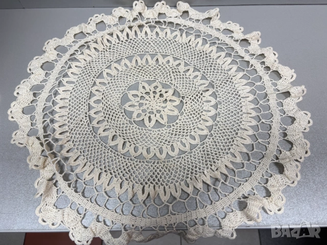 Карета плетени на 1 кука φ40 см. -ръчна изработка, снимка 5 - Декорация за дома - 54079532