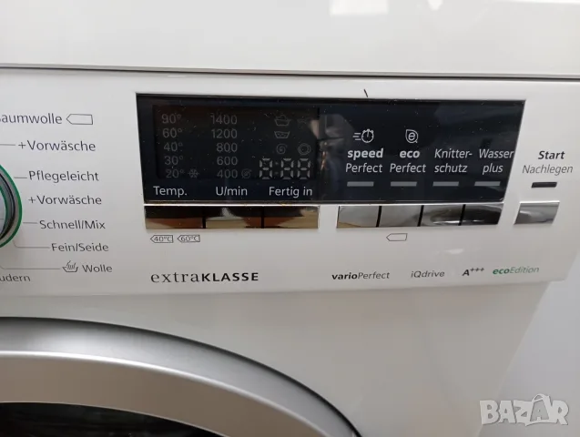 Пералня Сименс Siemens Extra Klasse IQ Drive A +++ 8кг 2 години гаранция! , снимка 6 - Перални - 55396927