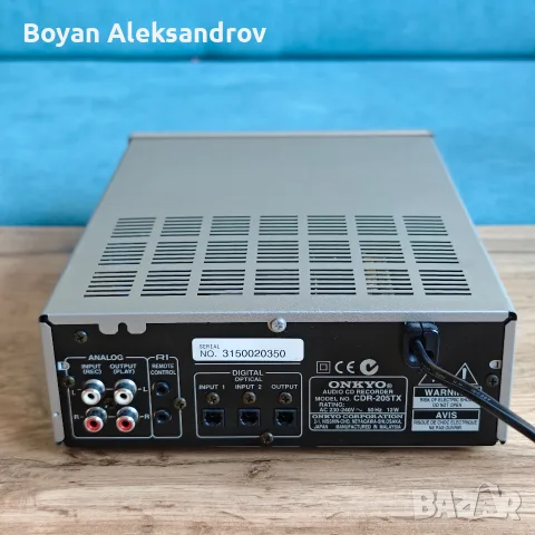 Аудио CD Рекордер Onkyo CDR-205TX с оригинално дистанционно RC-448C, снимка 4 - Декове - 55545737