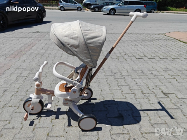 BYOX Детска триколка COMPACTO 4в1 бежов, снимка 7 - Други - 54645896