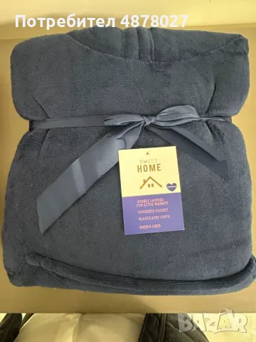 🧣 Дебело зимно одеяло с ръкави и качулка TOP QUALITY HOME SWEET, снимка 16 - Олекотени завивки и одеяла - 55598553