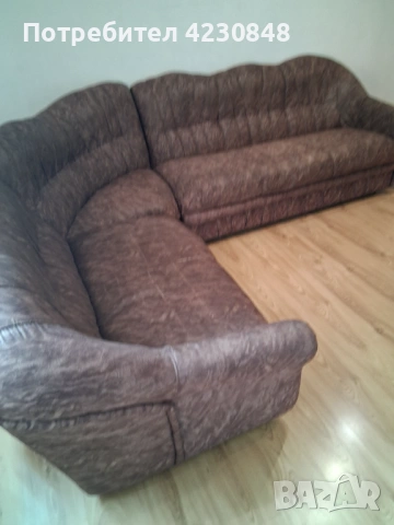 Холов ъглов диван, снимка 5 - Дивани и мека мебел - 54126514