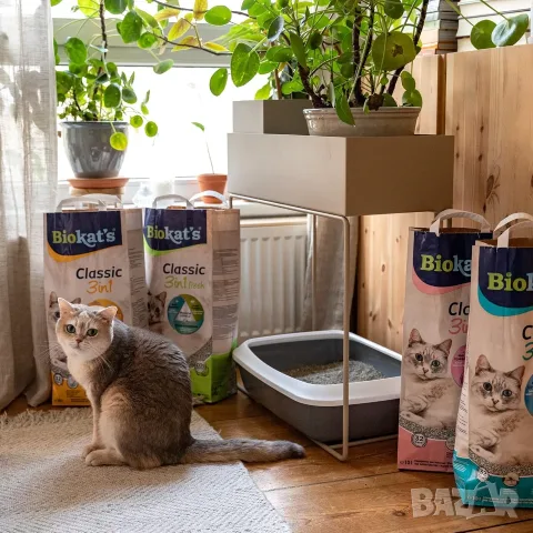 Премиум Слепваща Котешка Тоалетна, Пясък Biokat's Classic Fresh 3in1 10л (С аромат на пролет), снимка 2 - За котки - 55300200