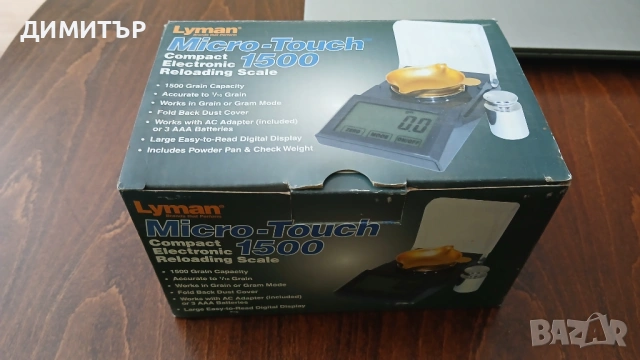 Eлектронна везна LYMAN Mikro-Touch 1500, снимка 7 - Оборудване и аксесоари за оръжия - 54691642