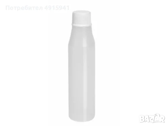 HDPE бутилка 35 мл с капачка, натурална, R15