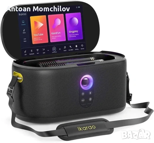 Караоке колона Ikarao Shell S1 280W с 2 микрофона