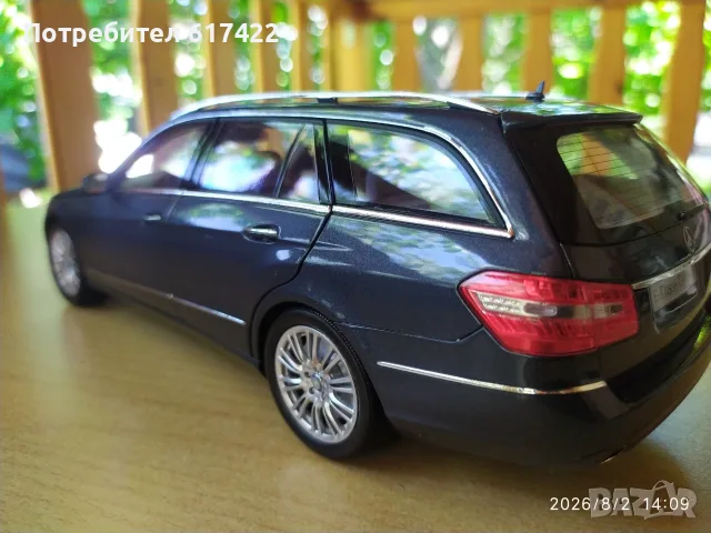 1:18 Метален модел на Mercedes S212 E-Klasse T-Modell / Tenorit Grau / 2009- Minichamps, снимка 11 - Колекции - 55531511