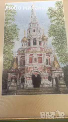 Гоблен „Храм паметника шипченски манастир”, снимка 5 - Гоблени - 55327310