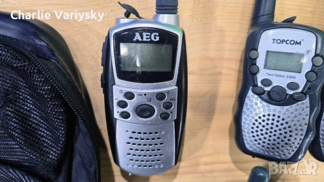 Комплект радиостанции Motorola Topcom AEG PMR уоки токи, снимка 4 - Аудиосистеми - 54352856