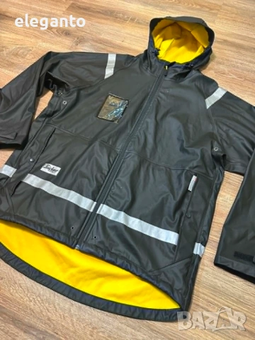 Мъжко водоустойчиво яке Snickers Rain Jacket PU 8200 , L размер , снимка 6 - Якета - 54454463