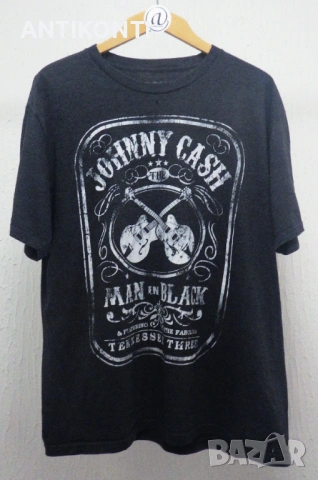 JOHNNY CASH MAN in BLACK Тениска, снимка 5 - Тениски - 54798449