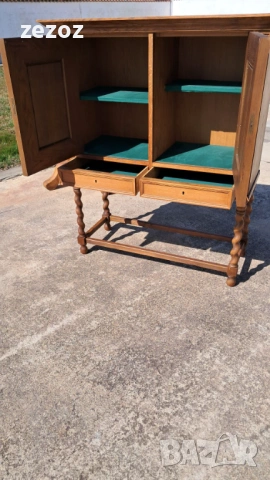 Шкаф ретро масив №117, снимка 9 - Секции и витрини - 53957681