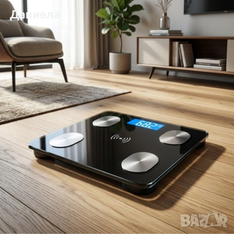 Smart Scale – Умна Bluetooth везна с анализ на телесни мазнини, BMI и мускулна маса, снимка 2 - Друга електроника - 54749211