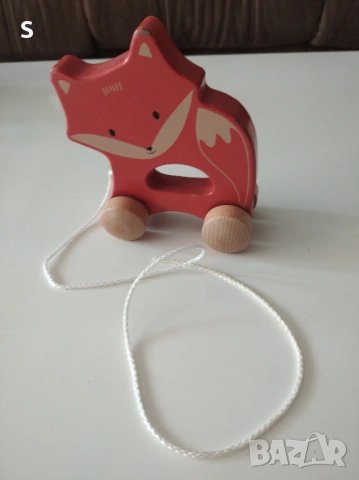 Дървена играчка за дърпане - Лисиче
