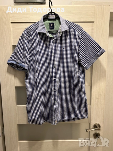 👔 Мъжка риза с къс ръкав Pierre Cardin (Heritage) - Размер L, снимка 2 - Ризи - 55572840